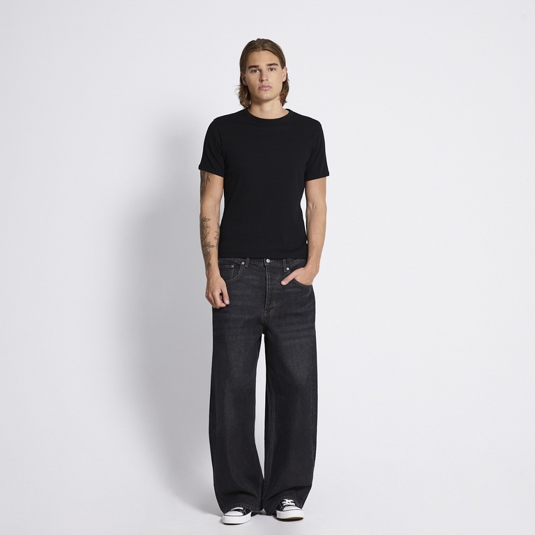 Baggy wide jeans "Giant" Black Used